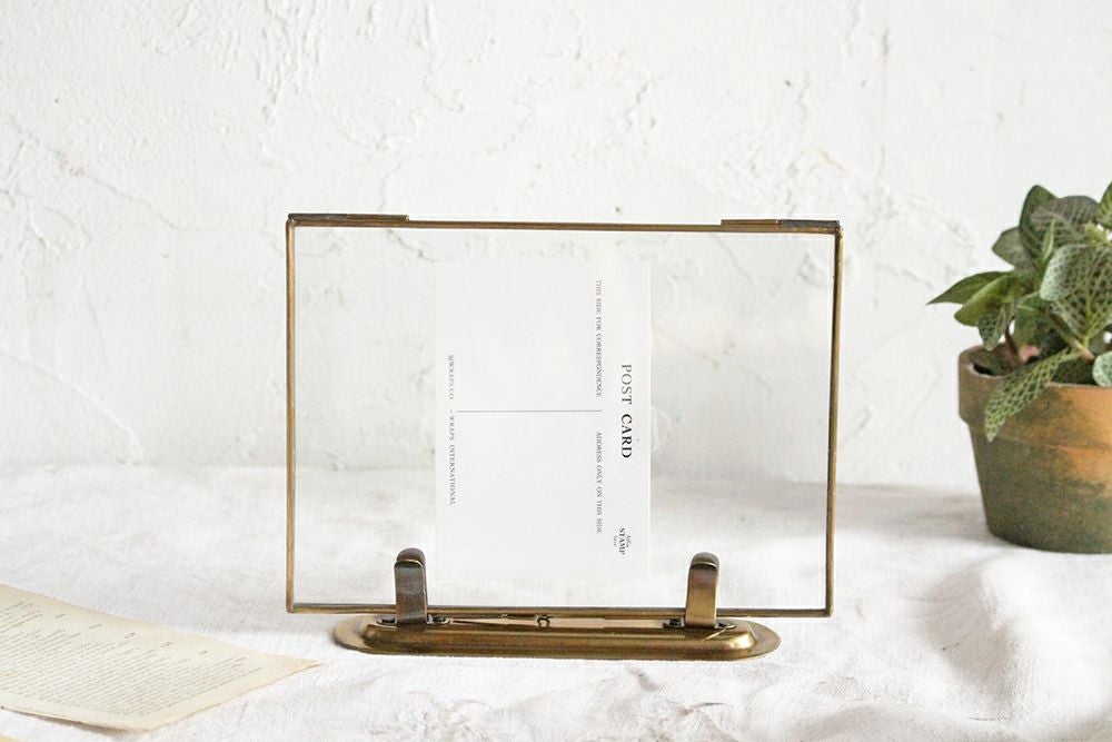 かわいいブラスフォトスタンドL おしゃれなインテリア雑貨屋MALTO