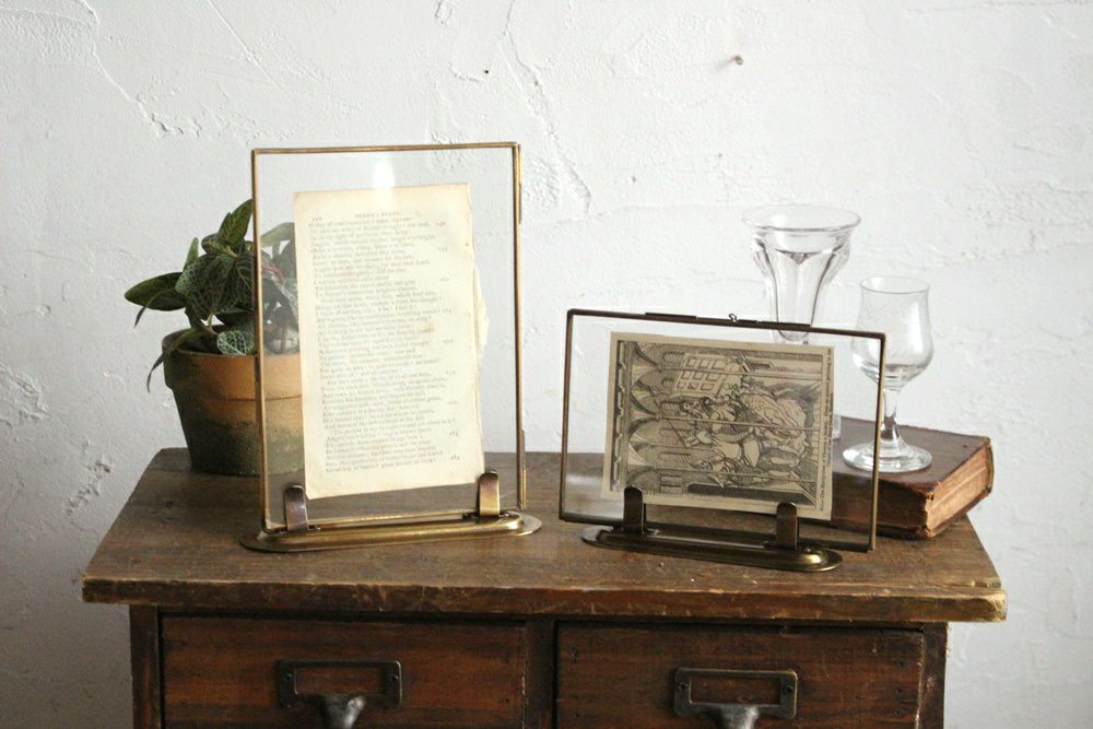 かわいいブラスフォトスタンドS おしゃれなインテリア雑貨屋MALTO