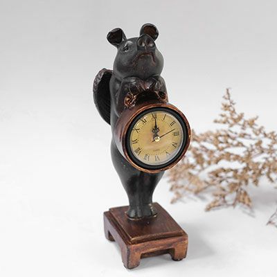かわいいフライングピッグクロック 置時計 おしゃれなインテリア雑貨屋