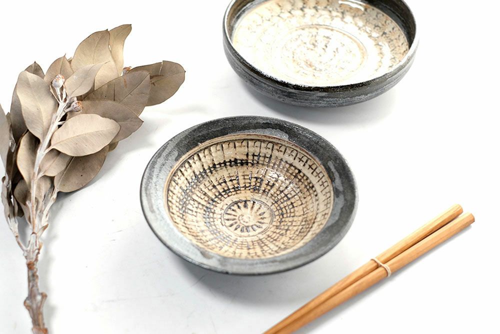 岡泰造 三島手五寸浅鉢 作家の器 瀬戸焼 和食器 手仕事 の通販