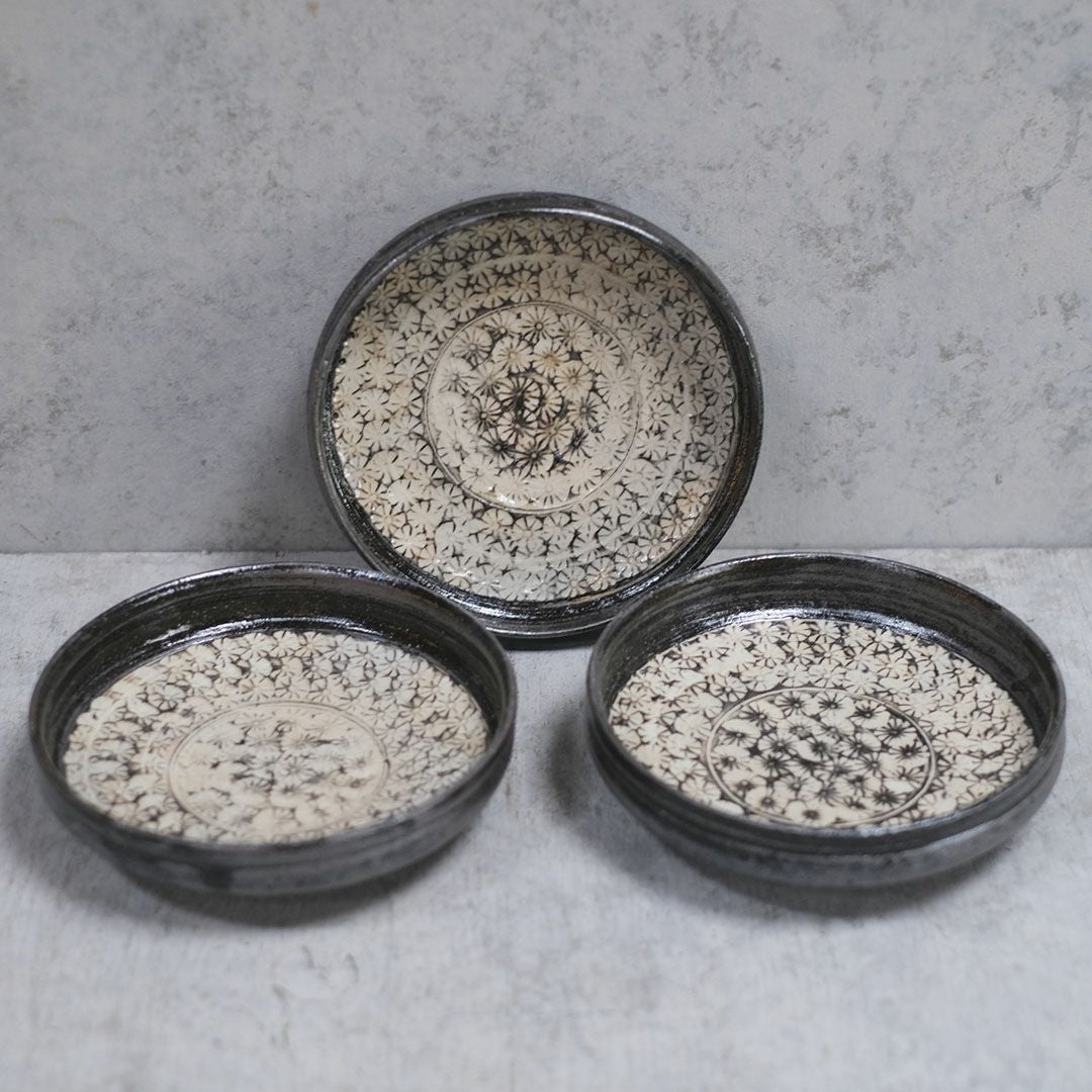 岡泰造 三島手六寸浅鉢 取皿 作家の器 瀬戸焼 和食器 手仕事 の通販