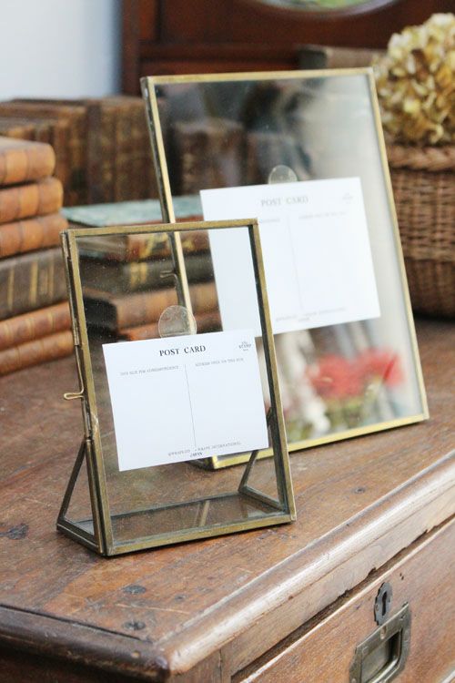 かわいいブラスフォトフレーム・シンプルM おしゃれなインテリア雑貨屋