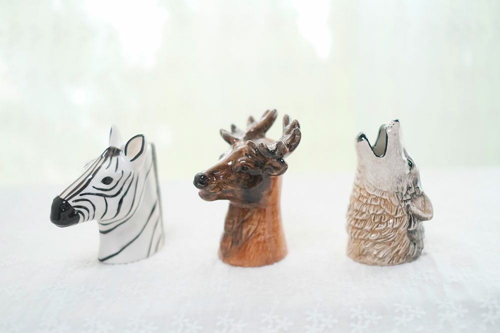 かわいい陶器のアニマルマルチベースⅡ おしゃれなインテリア雑貨屋MALTO