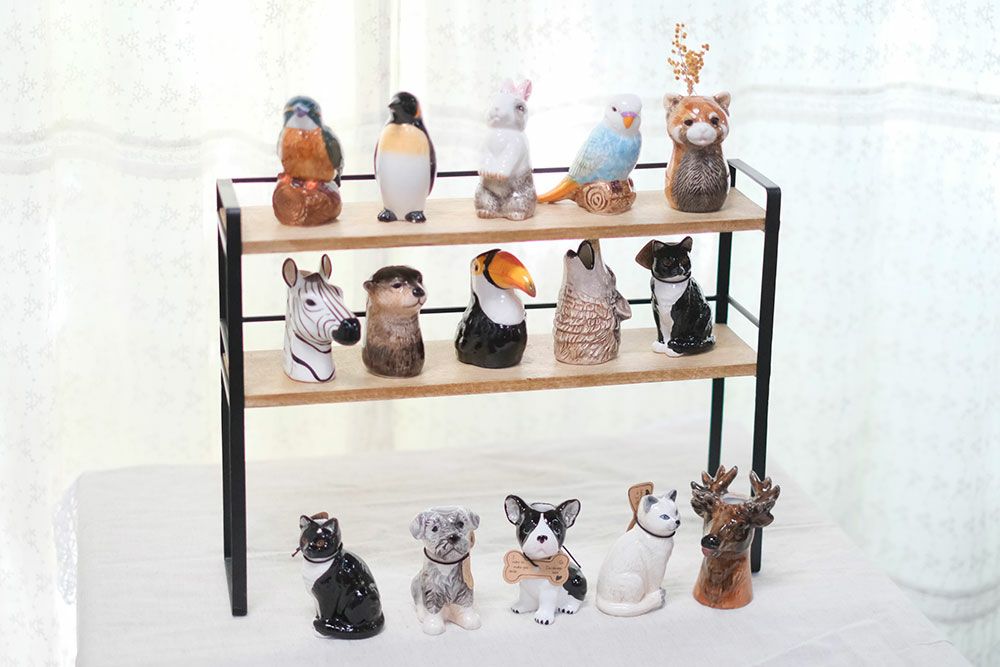 かわいい陶器のアニマルマルチベースⅡ おしゃれなインテリア雑貨屋MALTO