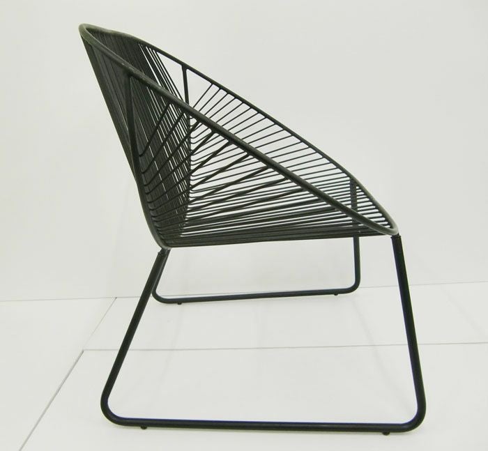 ワイヤーラウンジチェア ゴールド デザイナーズ ミッシェルアイアン