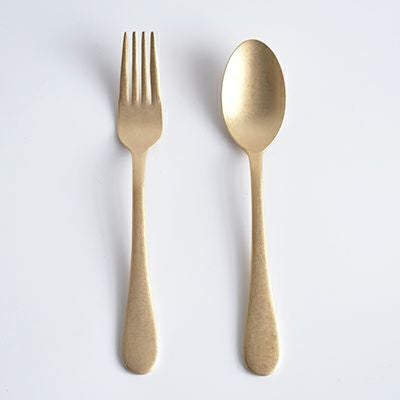新潟燕三条 Konjiki(金色)カトラリーL 17cm スプーン/フォーク の通販