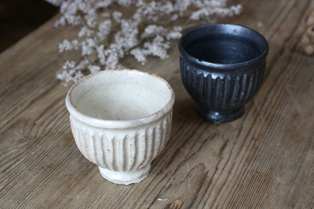 笠間焼【益子淳一】・しのぎぐい呑み/作家のうつわ お猪口 和食器 の