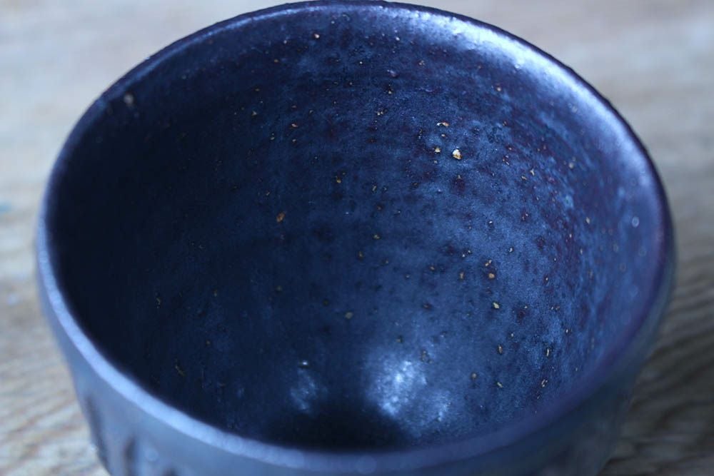 笠間焼【益子淳一】・しのぎぐい呑み/作家のうつわ お猪口 和食器 の
