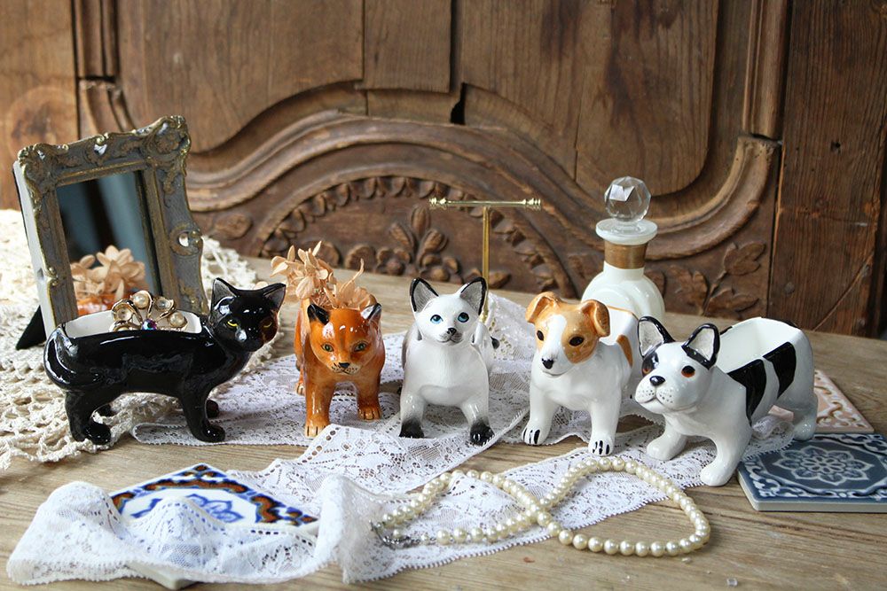 かわいい陶器のアニマルジュエリーホルダー おしゃれなインテリア雑貨 かわいい陶器のアニマルジュエリーホルダー おしゃれなインテリア雑貨