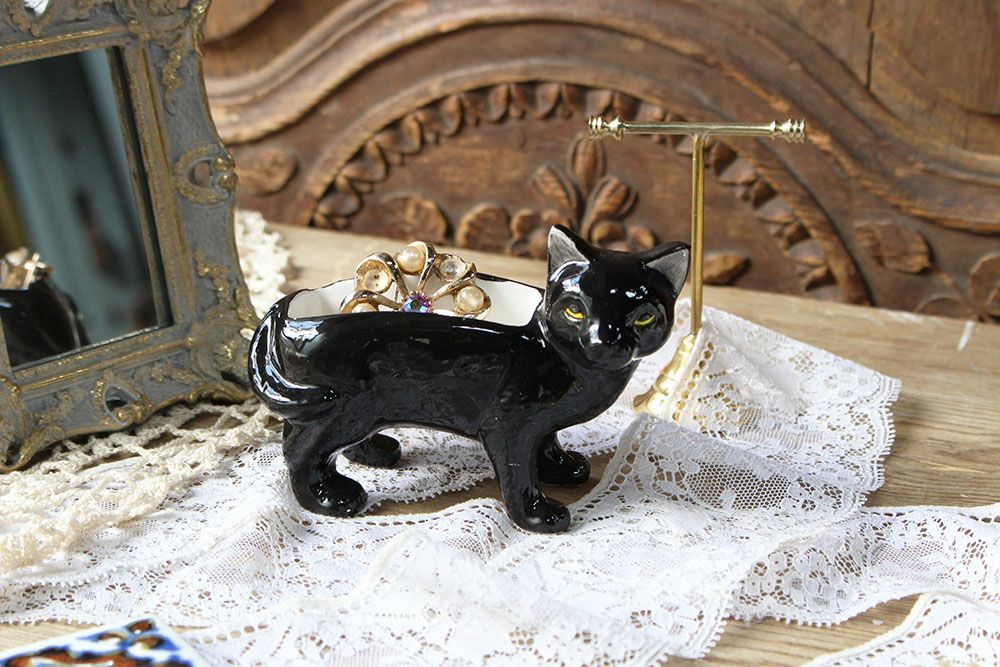 かわいい陶器のアニマルジュエリーホルダー おしゃれなインテリア雑貨