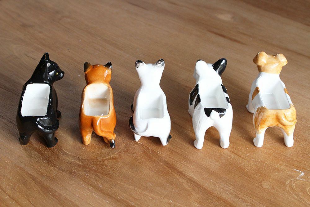 かわいい陶器のアニマルジュエリーホルダー おしゃれなインテリア雑貨