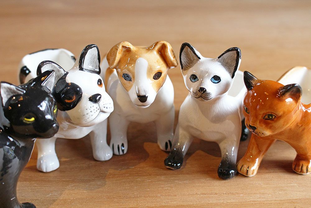 かわいい陶器のアニマルジュエリーホルダー おしゃれなインテリア雑貨