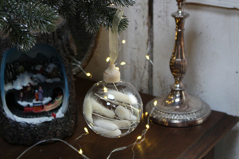 ドライフラワーを使ったクリスマスオーナメンントの通販インテリア