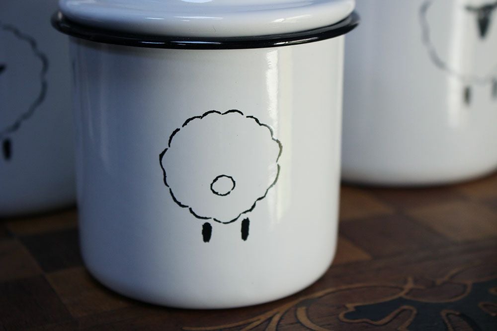 ホーローキャニスターSHEEP3点セット の通販 おしゃれな食器・キッチン