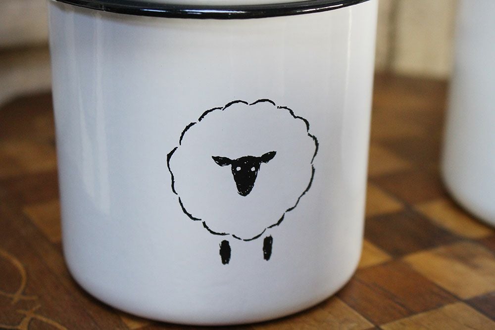 ホーローキャニスターSHEEP3点セット の通販 おしゃれな食器・キッチン
