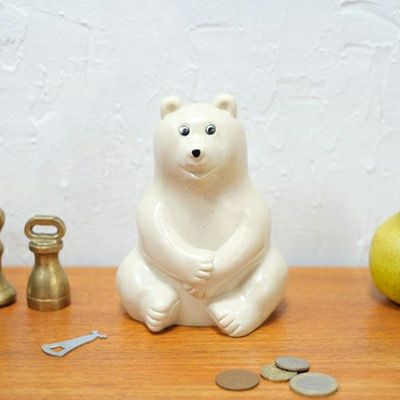 かわいいMK-TRESMER社 シロクマ貯金箱 おしゃれなインテリア雑貨屋MALTO