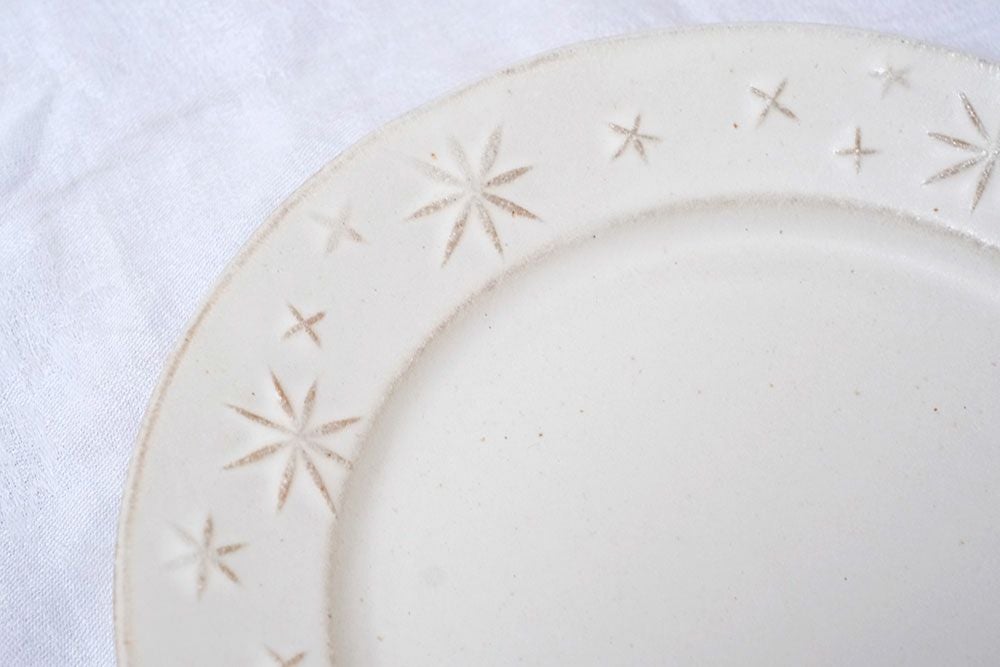 エンボスになった星のパターン