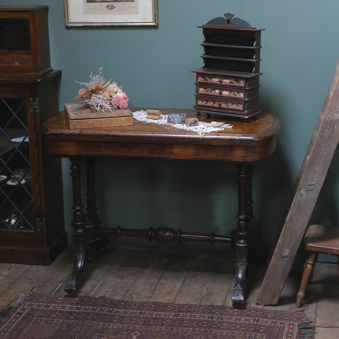 アンティーク ヴィクトリアンカードテーブル イギリスゲームテーブル