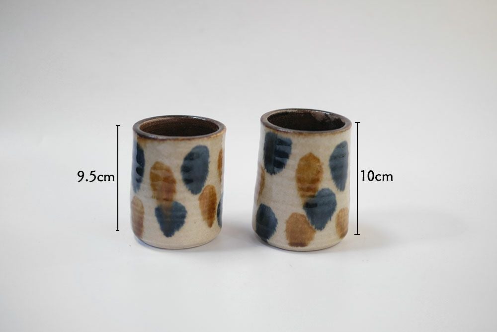 やちむん 沖縄 松田共司 筒 点打ち 読谷村北窯 一点物 の通販