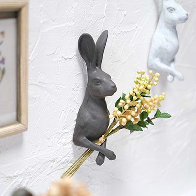 Yarnnakarn ヤナカーン　ウサギの壁掛けフック かわいい(次回入荷未定)YARNNAKARN(ヤナカーン) ラビットウォールデコ