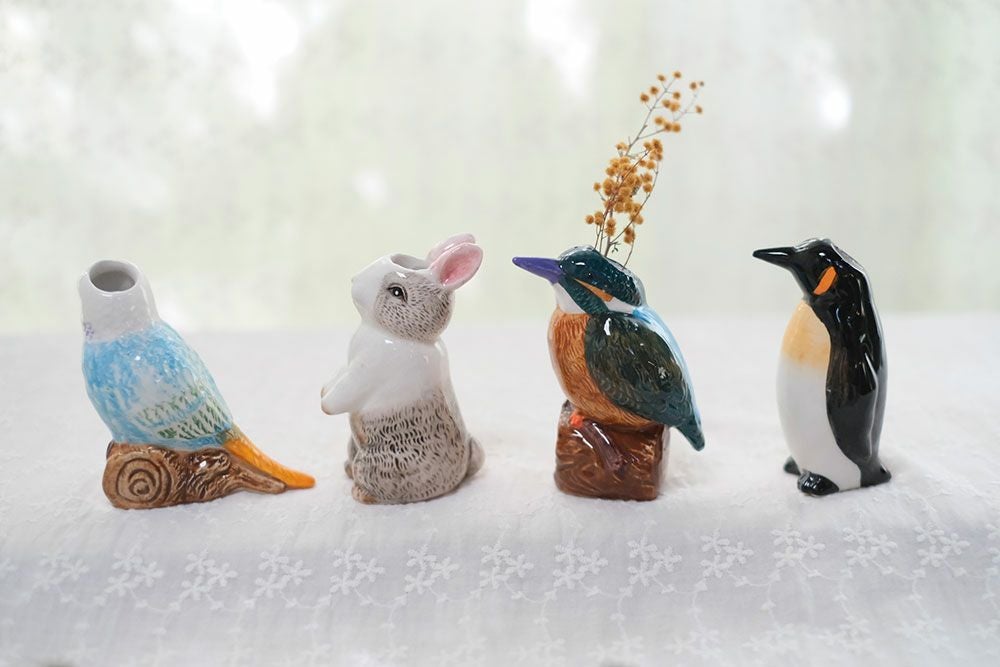 動物の一輪挿し