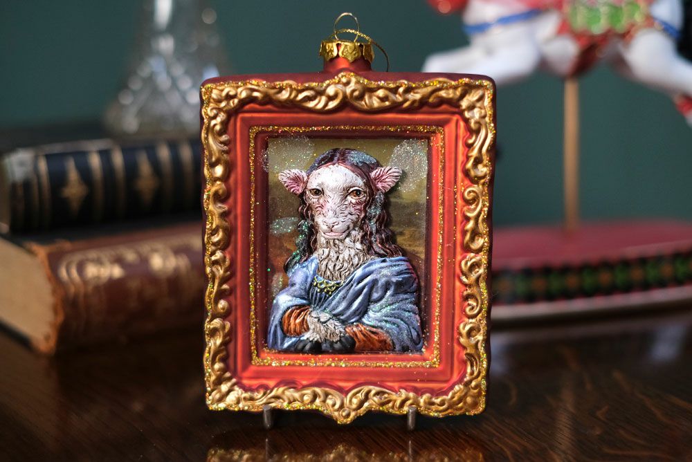 モナリザのクリスマスオーナメント
