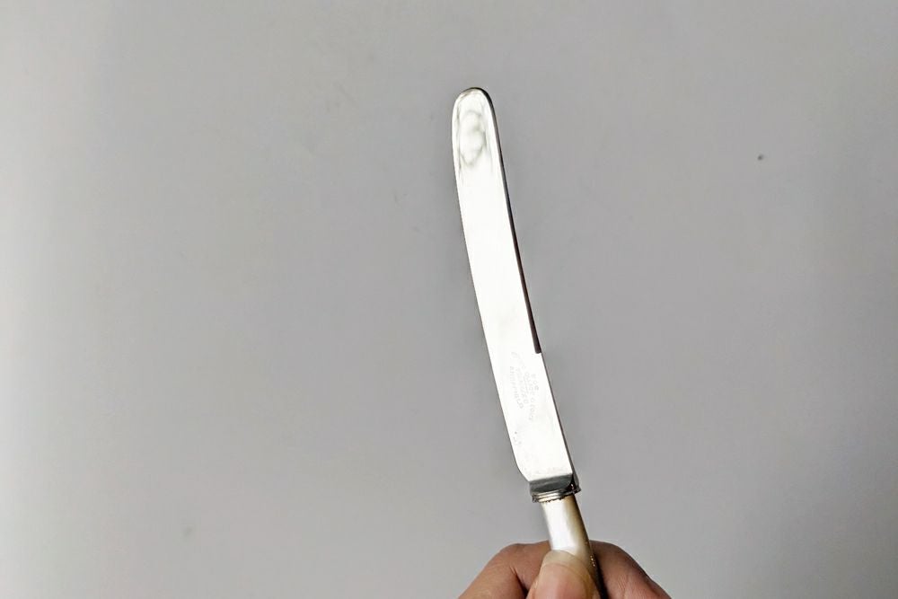 ヴィンテージバターナイフ マザーオブパールステンレス刃