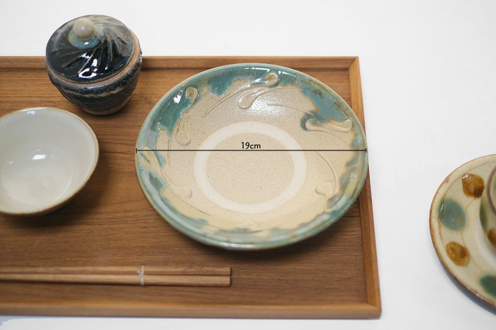 やちむん 沖縄 宮城正享 イッチン 6寸皿 読谷村北窯 一点物 の通販