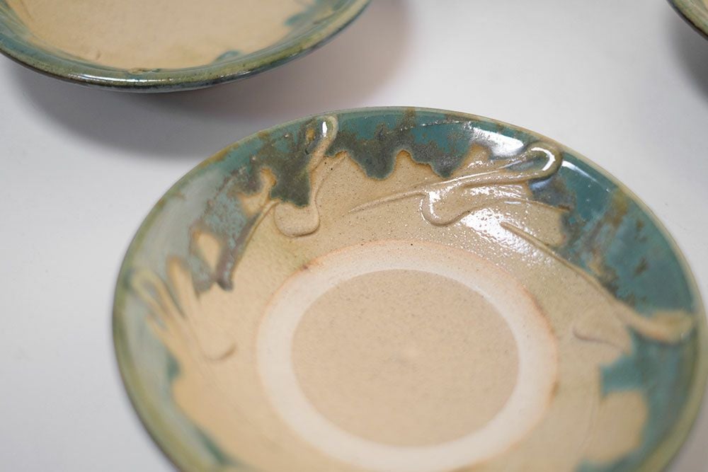 やちむん 沖縄 宮城正享 イッチン 6寸皿 読谷村北窯 一点物 の通販