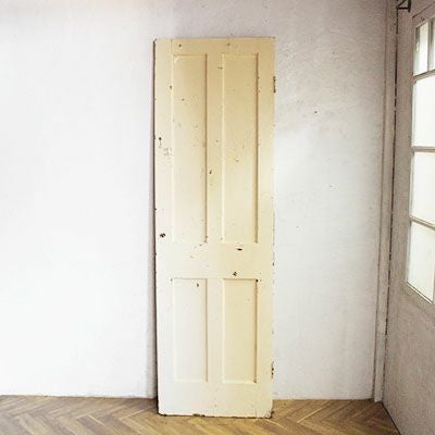 アンティークドア ベージュ/ホワイト 室内扉 建具 ペイント 