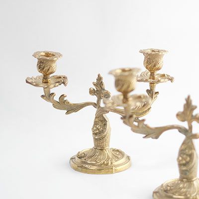 アンティークキャンドルスタンド 燭台(イギリス フランス ベルギー)の