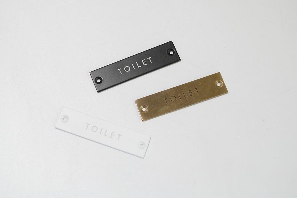 トイレのドアプレート
