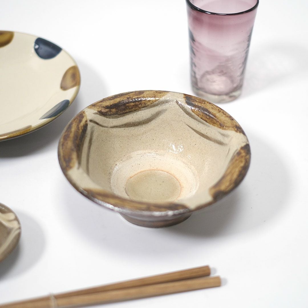 やちむん 沖縄 宮城正享 呉須唐草 7寸深皿 読谷村北窯 青 の通販