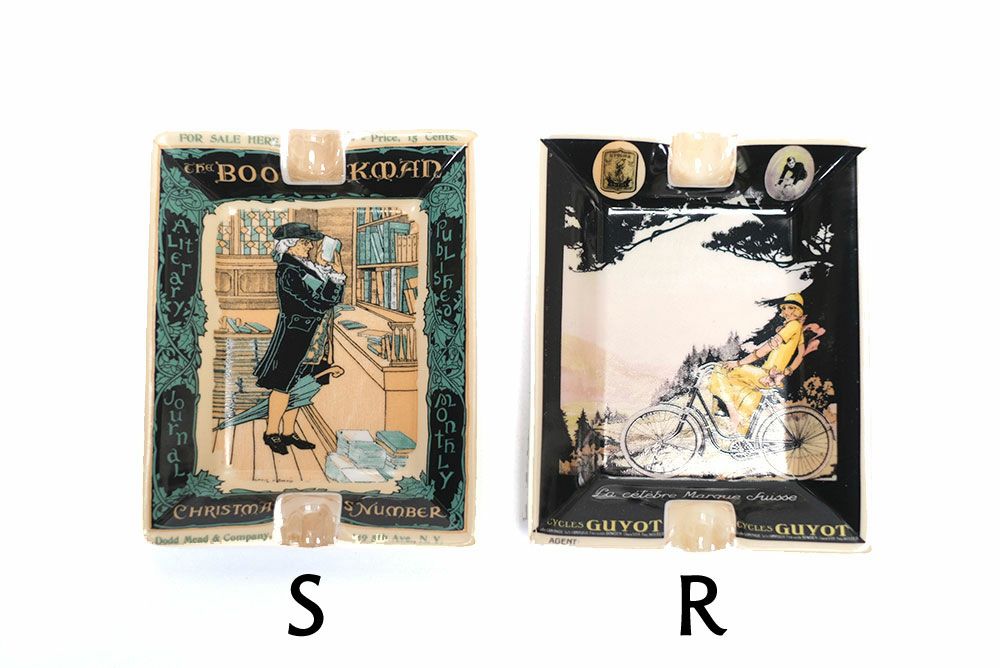 かわいいART アッシュトレイ レトロデザインの灰皿 おしゃれな