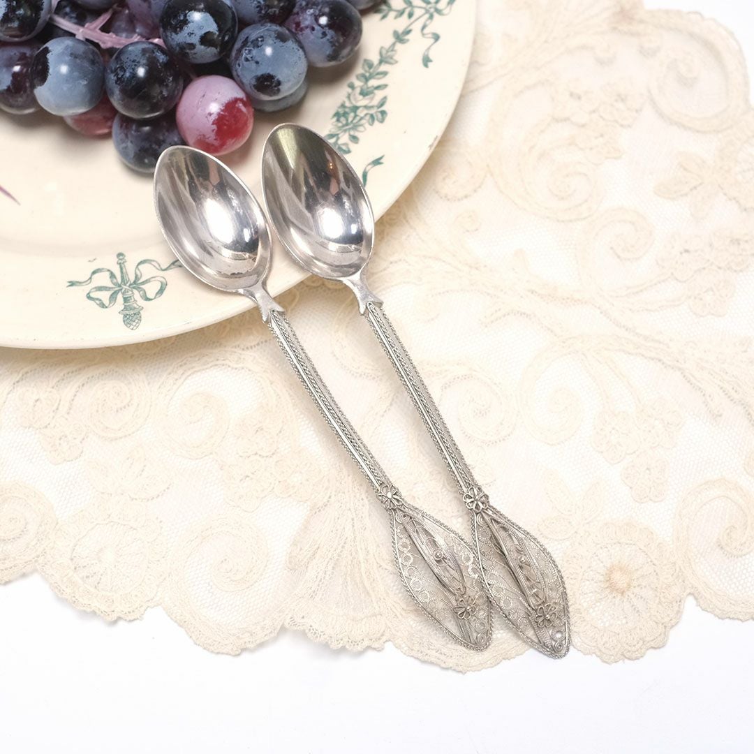 アンティーク コンチネンタルシルバーティースプーン シルバーコーヒー