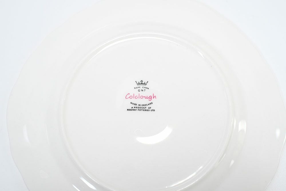 ヴィンテージ ティーカップトリオ イギリス コーンフラワーバックスタンプ