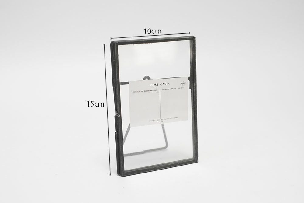 かわいいアイアンフレームとガラスの写真立て フォトフレーム