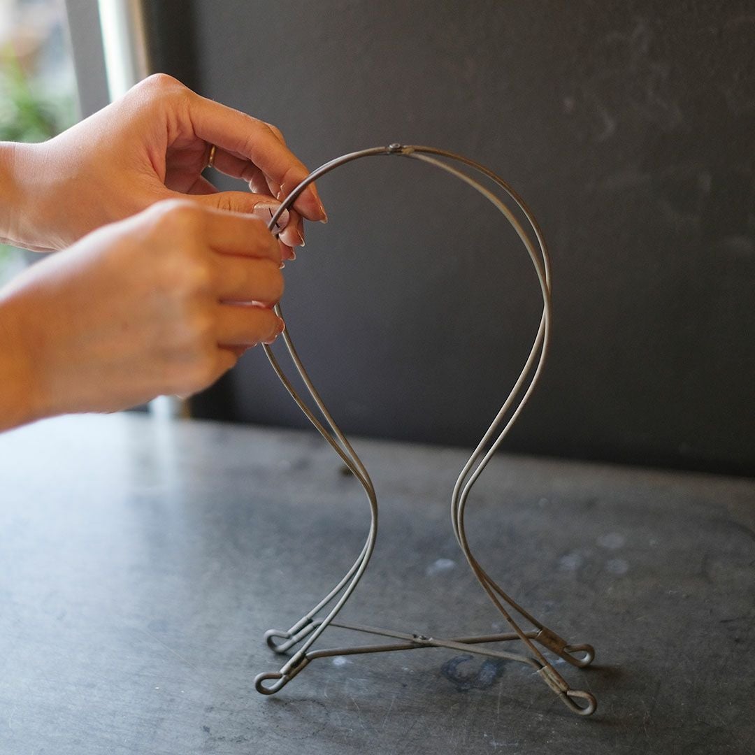 かわいいアイアンフォールディングハットスタンド 帽子掛けスタンド