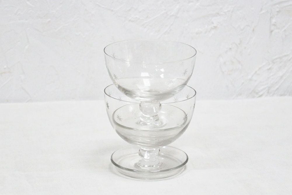 ヴィンテージ サンデーグラス アイスクリームカップ イギリス 星6