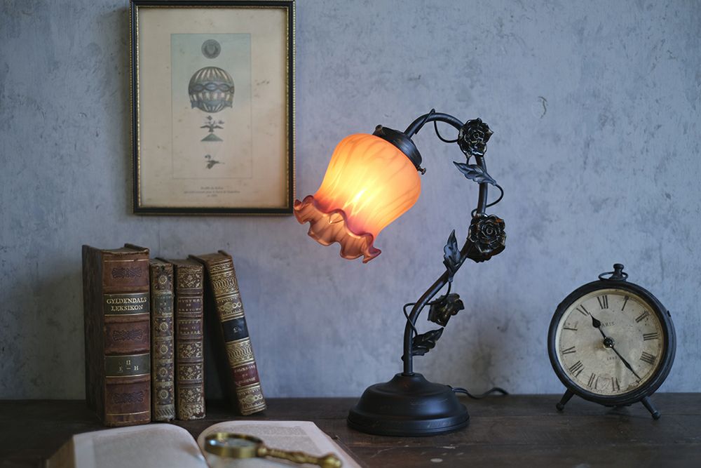 ローズテーブルランプ タッチセンサーライト3段階調光の通販インテリア