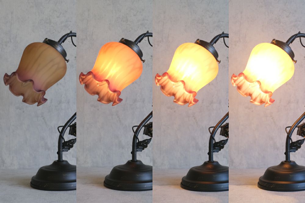 ローズテーブルランプ タッチセンサーライト3段階調光の通販インテリア