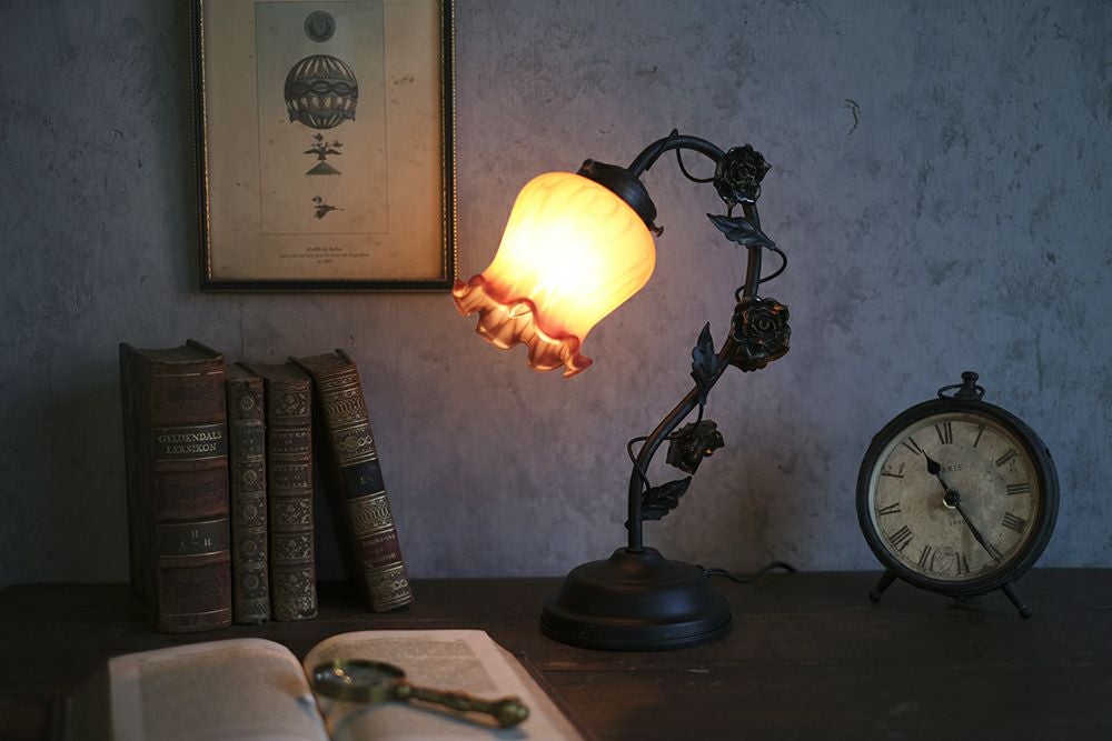 ローズテーブルランプ タッチセンサーライト3段階調光の通販インテリア