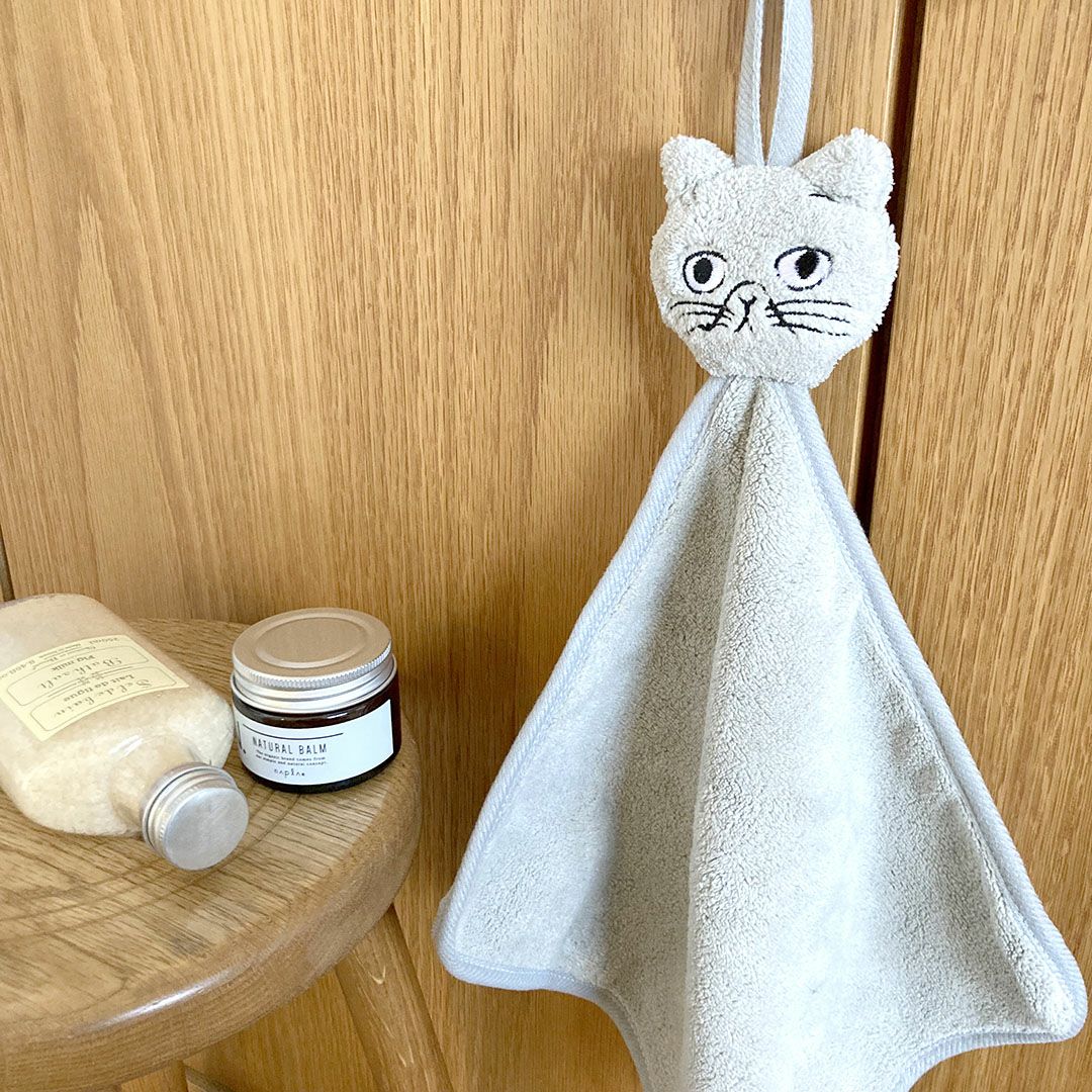 松尾ミユキキャットフェイスのハンドタオルの通販インテリアショップMALTO