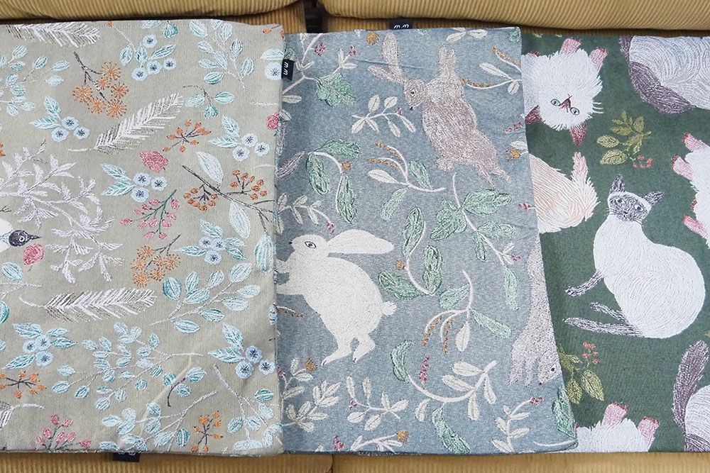 松尾ミユキ クッションカバー うさぎを通販する東京のインテリア