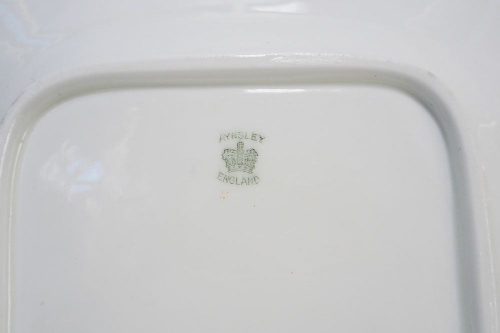 アンティークB&Bプレート AYNSLEY(エインズレイ)イギリス バックスタンプ