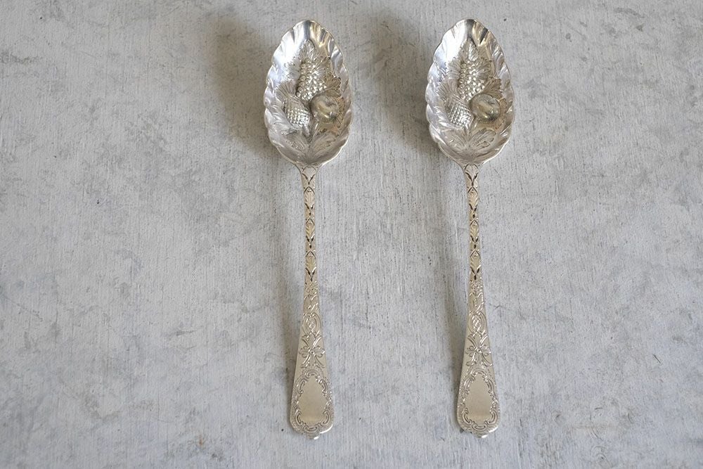 アンティークベリースプーン イギリス シルバープレート2