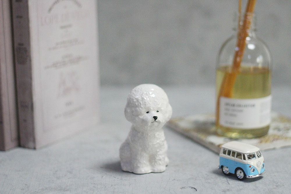 陶器のビションフリーゼマルチベース