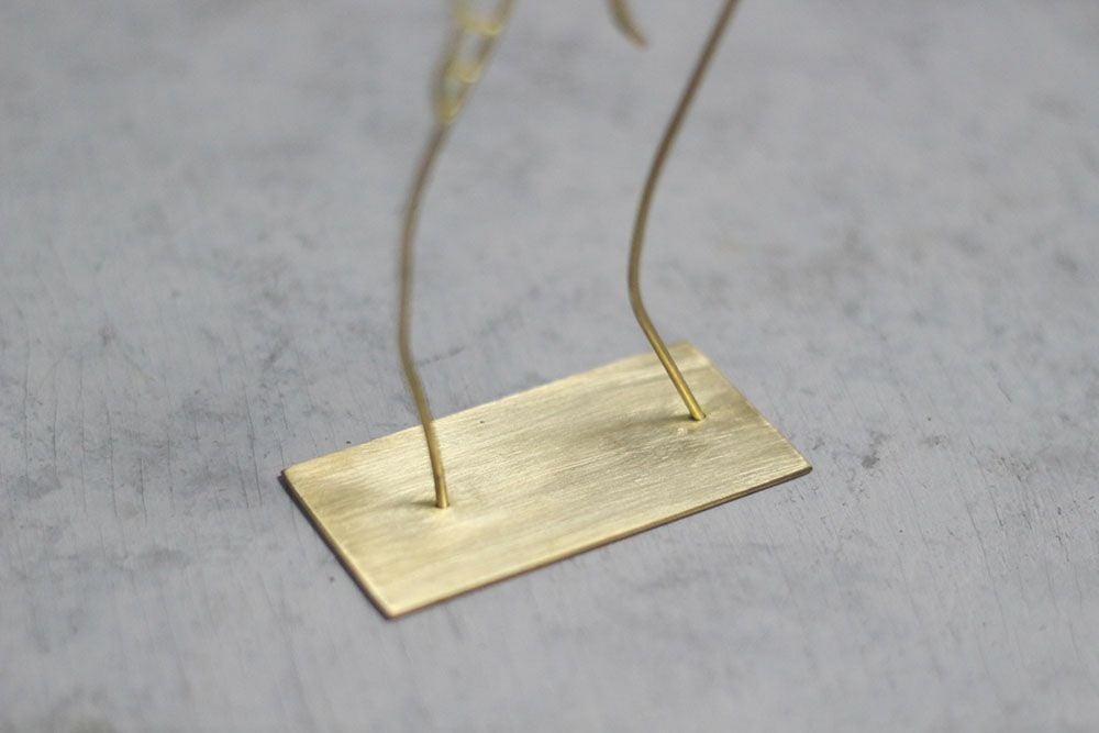 かわいいHAND カードスタンド 真鍮 カードホルダー おしゃれな