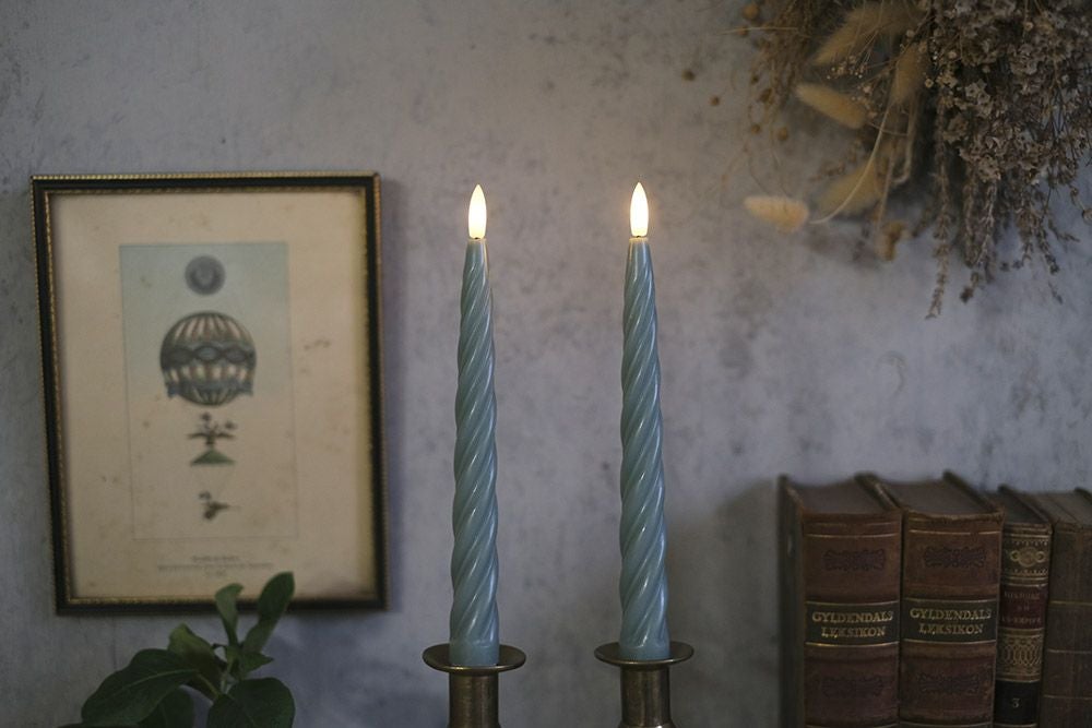 LEDツイストキャンドル 2本セットの通販インテリアショップMALTO