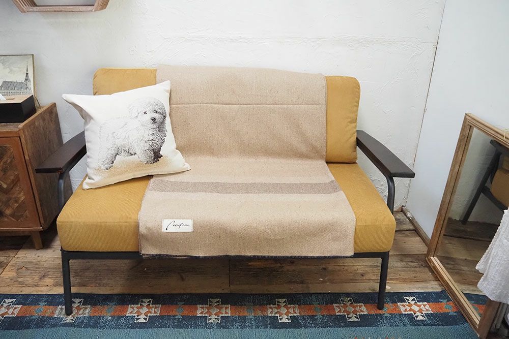 リサイクルウール マルチファブリック140x220cm ラグ ソファーカバー